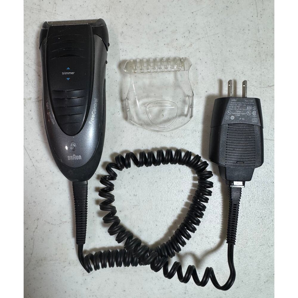 Braun 5497 Shaver / Razor with Power Adapter Charging Cord Cable Tested